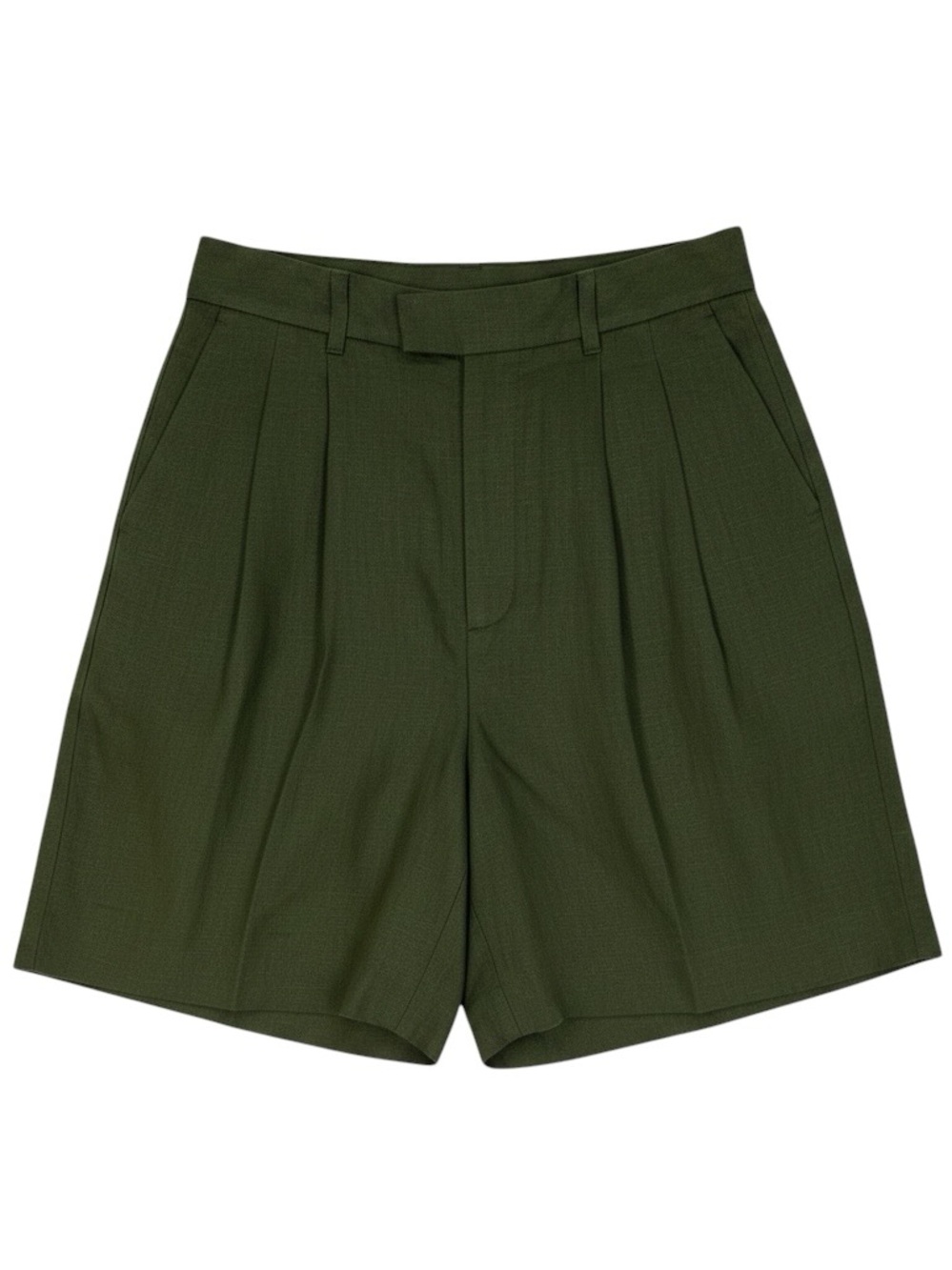 Banana Republic Palma Linen Bermuda Shorts Camo Green NWT 00 Petite High Waist
